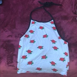 Rose halter top